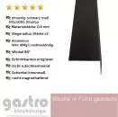 L-Profil 0,8mm Alublech RAL9005 Struktur